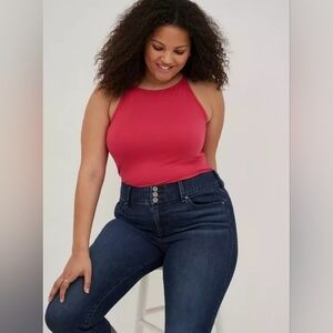Torrid  Magenta High Neck Foxy Tank Top 3x New
